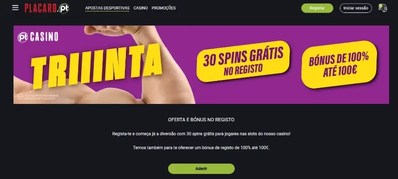 Bónus de casino do Placard