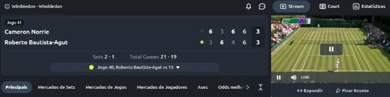 Livestream na Betano