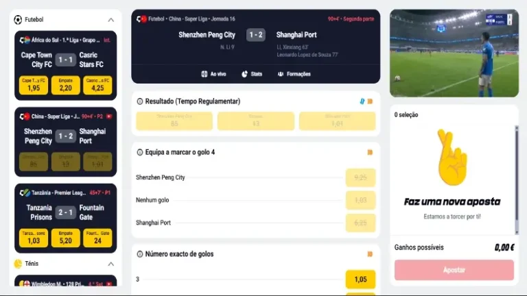 Página da Betclic TV