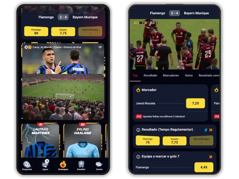 Betclic TV app móvel