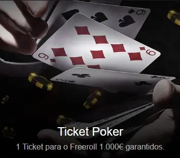 Oferta de registo na ESC Poker de 1 bilhete para o freerol de 1000€