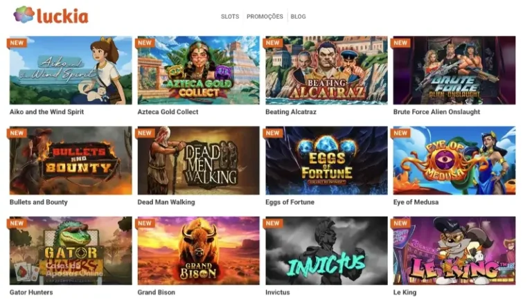 Slot machines no casino da Luckia