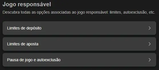 Limites de apostas e autoexclusão no jogo responsável da ESC Online