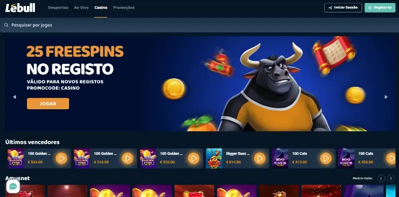 Página de casino da LeBull