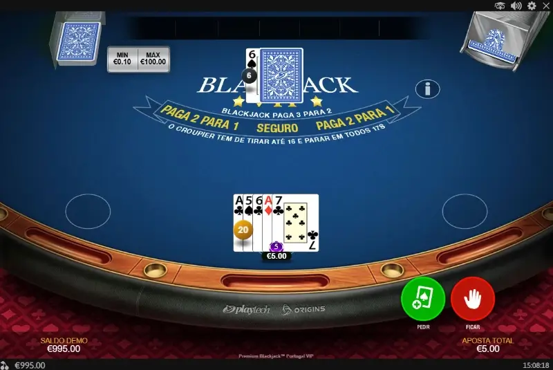 Premium blackjack portugal VIP