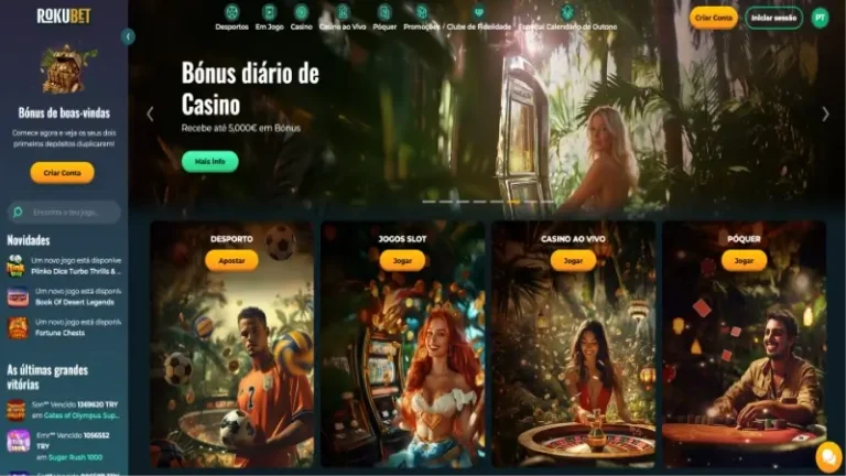 Página de apostas desportivas da Rokubet